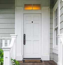 White front door