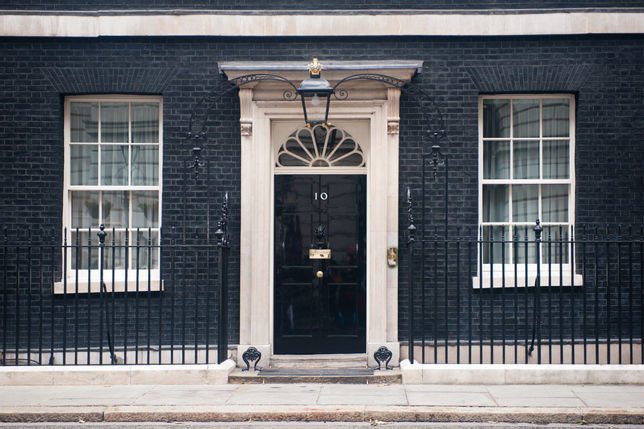 10 Downing Street Georgian style entrance door