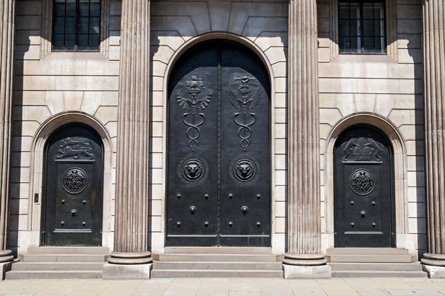 Bank of England Bronze entrance doors