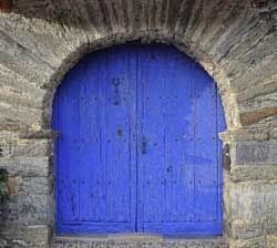 Blue door