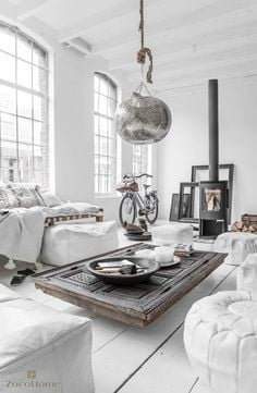 Coffee table made from an old door