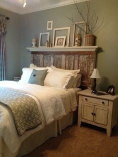 Create a headboard from an old door