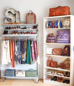 Exposed wardrobes