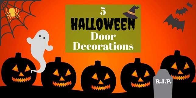 Halloween door decorations