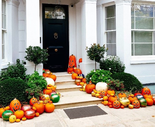 Halloween front door