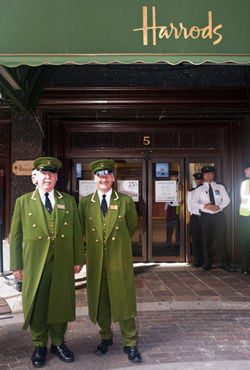 Harrods department store entrance