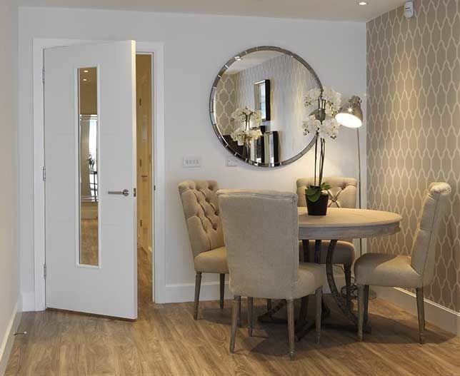 Mistral white glazed internal door