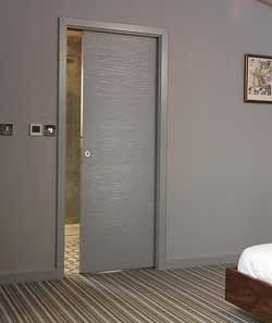 Ripple pocket door