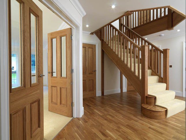 Classic style oak interior doors