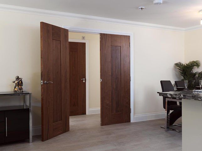 Walnut internal door pairs