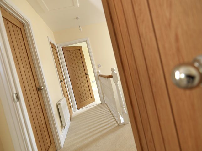 Cottage style boarded oak internal doors