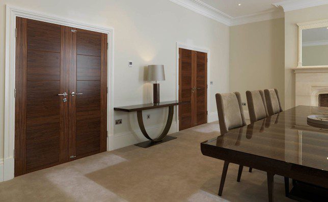 Luxury walnut doors