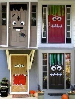 Monster door decorations