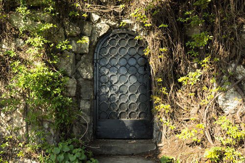 Secret Garden wooden door