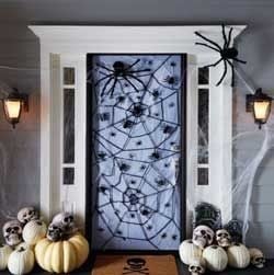 Spider door decorations