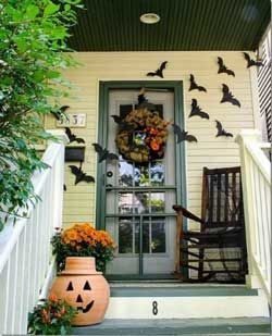 Bat door decorations