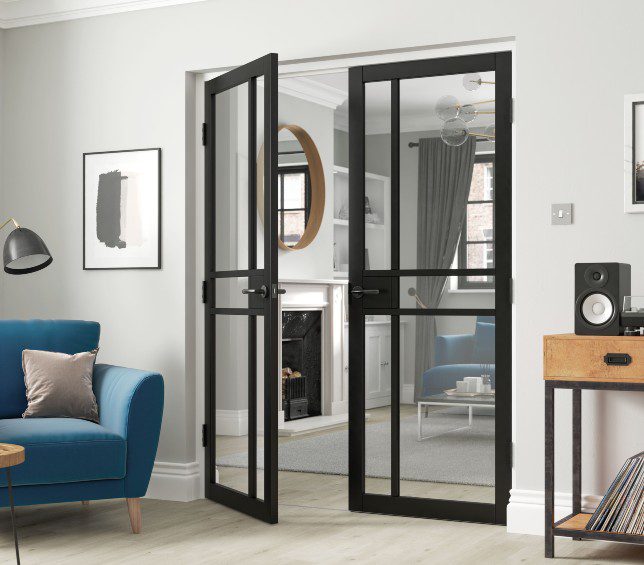 City Black Glazed Doors