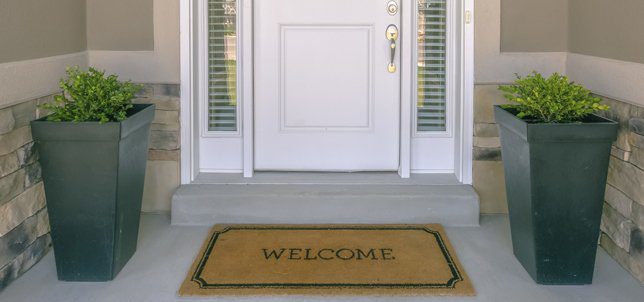 front door welcome mat