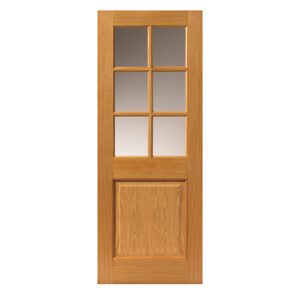 Arden Oak Veneer Glass Internal Door