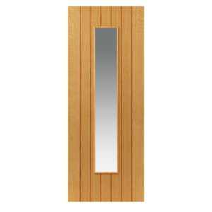 Cherwell Oak Veneer Glass Internal Door