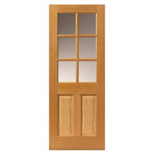 Dean Oak Veneer Glass Internal Door