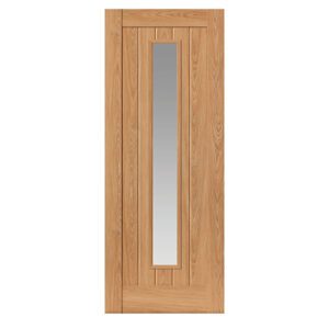 Hudson Oak Laminate Glass Internal Door