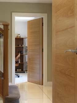 Contemporary oak doors in a modern home