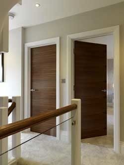 New Walnut doors for the upstairs of a modern home