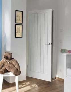 White cottage internal door in a modern home