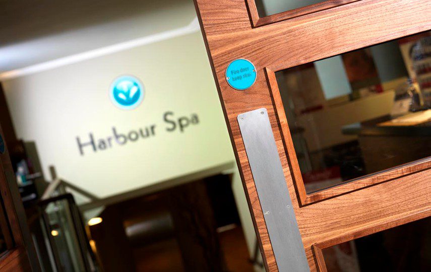Bespoke fire doors created for Harbour Spa