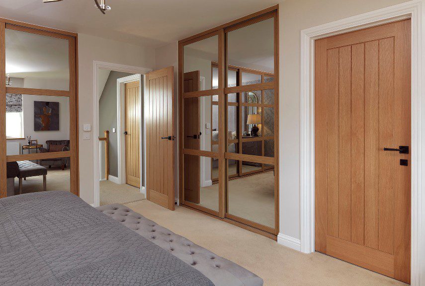 Oak internal doors in a home