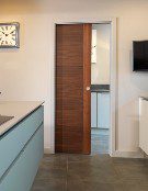 Single pocket doors