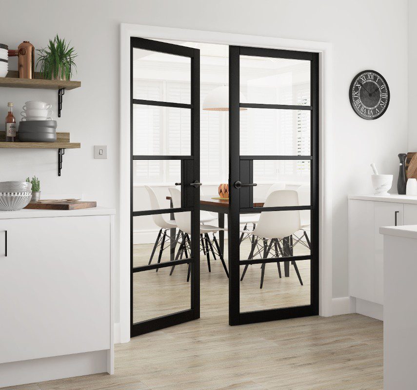 Exterior Industrial Wooden Doors For Home 79ft