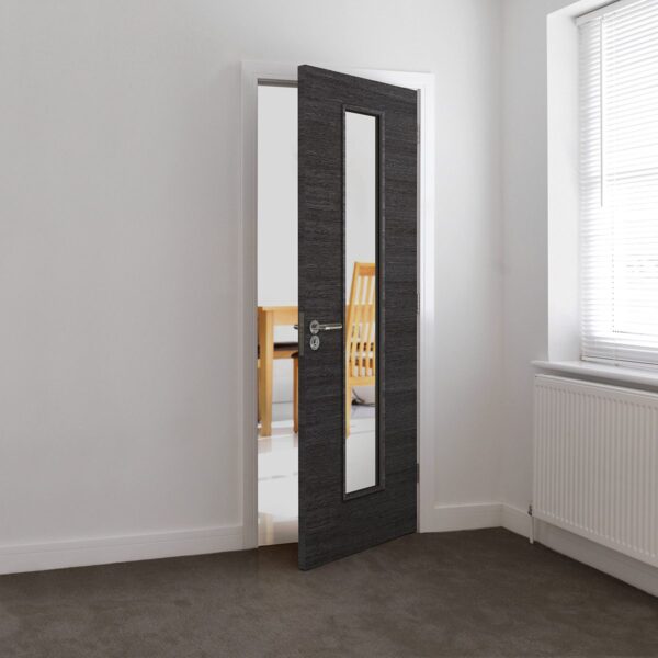 Grigio Painted Glass Internal Grey Door