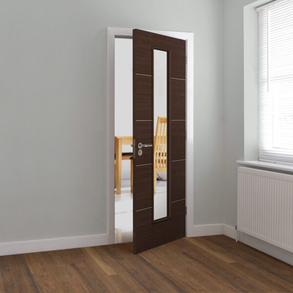 Wenge Painted Glass Internal Door