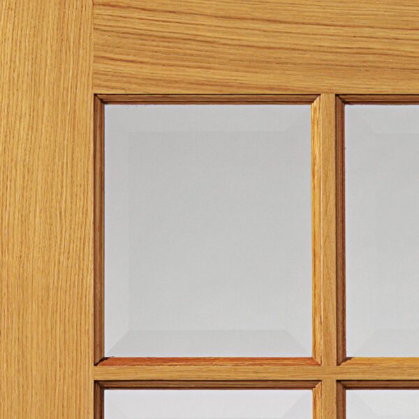 Tutbury Oak Glass Internal Door - Finished