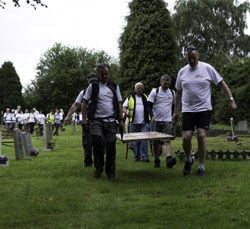 JB Kind Charity Walk - Leaving Church