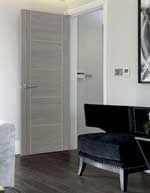 Grey laminate internal door