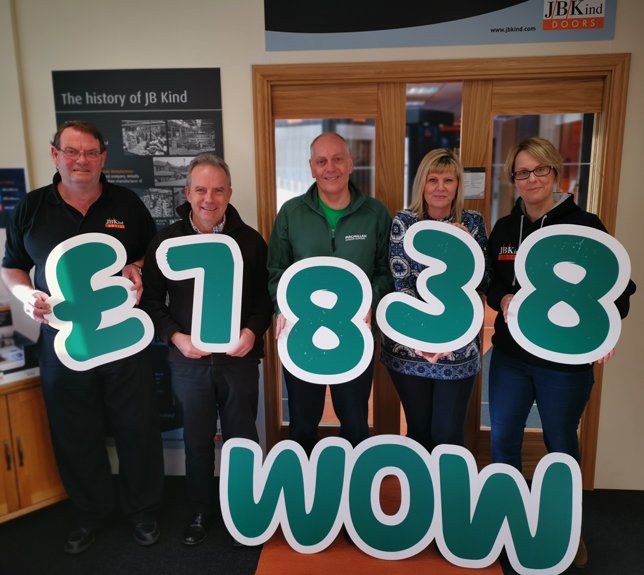 JB Kind Macmillan Fundraising total